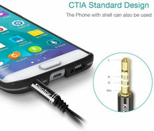 Carica l&#39;immagine nel visualizzatore di Gallery, Cavo Splitter Audio Stereo Cuffie Microfono attacco Jack 3.5 mm, adattatore 20cm