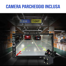 Carica l'immagine nel visualizzatore di Gallery, AUTORADIO CON NAVIGATORE STEREO AUTO 7 POLLICI 2DIN GPS MP5 AUX BLUETOOTH CAMERA