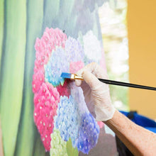 Carica l&#39;immagine nel visualizzatore di Gallery, 10 x Pennelli con setola in nylon per acquarelli acrilico olio, Pittura arte