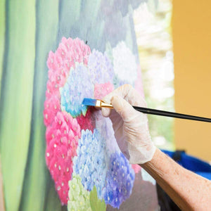 10 x Pennelli con setola in nylon per acquarelli acrilico olio, Pittura arte