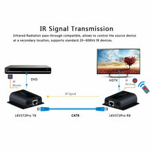 Carica l'immagine nel visualizzatore di Gallery, HDMI Network Extender sopra Cat6/ 6a / 7 cavo singolo con loop-out HDMI