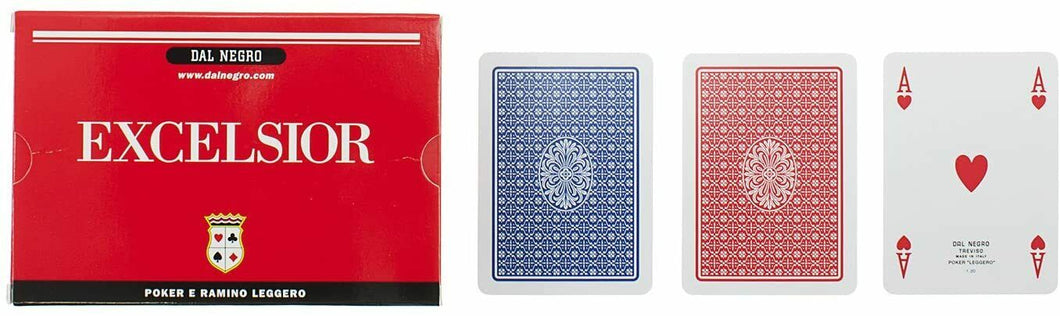 Doppio mazzo di carte per Poker Bridge Ramino leggero, Carte da gioco Dal Negro
