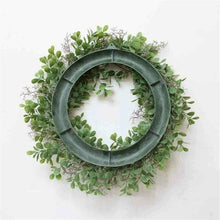 Carica l&#39;immagine nel visualizzatore di Gallery, Miaouyo, ghirlanda di fiori artificiali per porta casa, 40 cm, Verde