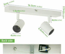 Carica l'immagine nel visualizzatore di Gallery, Kimjo Lampada da soffitto Orientabili, Bianco Faretti 2 Opaco
