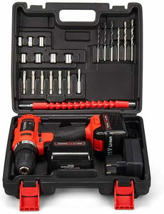 TEENO Avvitatore a Batteria 21V, 2 Velocità Trapano a Batteria, 2 Batterie...