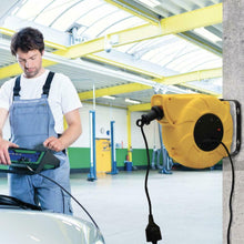 Carica l&#39;immagine nel visualizzatore di Gallery, Electraline 100236 Avvolgicavo Elettrico Automatico a Molla con Staffa di...