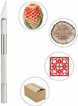 Carica l'immagine nel visualizzatore di Gallery, Coltello bisturi da intaglio di precisione, 2 manici + 42 lame di ricambio Set