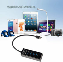 Carica l&#39;immagine nel visualizzatore di Gallery, Hub con 4 porte USB 3.0 super speed 5 GBps, Attacco USB e USB C, Lettore dati