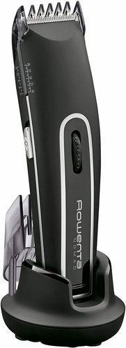 Rowenta TN1410 Nomad Tagliacapelli, Uso a Rete e Cordless, Nero, Argento