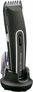 Rowenta TN1410 Nomad Tagliacapelli, Uso a Rete e Cordless, Nero, Argento