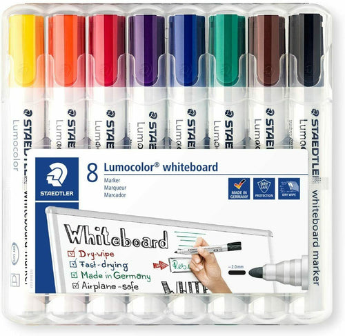 8 x Pennarelli cancellabili per lavagna bianca, Colori assortiti STAEDTLER