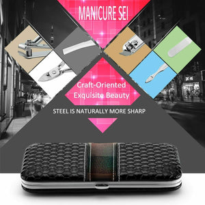 Set completo per manicure e pedicure, Kit con accessori per unghie + custodia