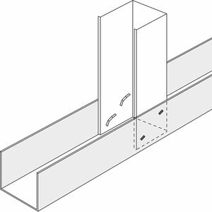 Pinza punzonatrice per raccordare i profili metallici - pannelli in cartongesso