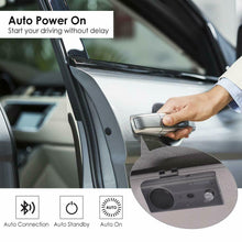 Carica l&#39;immagine nel visualizzatore di Gallery, Kit Vivavoce Bluetooth per Auto, Siri e a Google Assistant, Auto Accensione