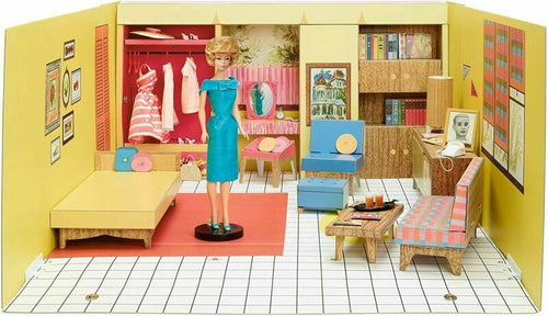 Barbie Casa dei Sogni Vintage, Riproduzione del 1962 con Bambola, 3 Abiti...