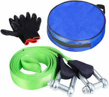 Carica l'immagine nel visualizzatore di Gallery, FIXKIT Cinghia Traino Fuoristrada Auto 12T, Poliestere Heavy Duty Corda...