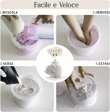 Carica l'immagine nel visualizzatore di Gallery, Kit Calco Mani per Sculture 3D di Coppia | Made in Italy | Rosso - Love Box