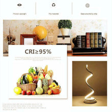 Carica l&#39;immagine nel visualizzatore di Gallery, ELINKUME Lampada da comodino a spirale LED, 12W TL008-bianco-bianco caldo