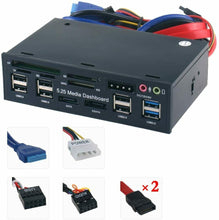 Carica l&#39;immagine nel visualizzatore di Gallery, Hub USB 3.0 da 3.5&#39;&#39;, Pannello Frontale Porte USB 3.0 SATA e lettore schede