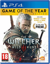 Carica l'immagine nel visualizzatore di Gallery, Video gioco The Witcher III per PlayStation 4 Game Of The Year edition, PEGI 18
