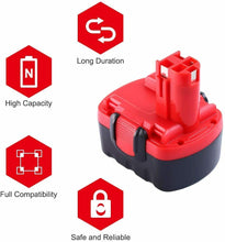 Carica l'immagine nel visualizzatore di Gallery, Batteria Sostitutiva da 14.4V 3000mAh Ni-MH per BOSCH BAT038 BAT040 BAT041