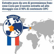 Carica l'immagine nel visualizzatore di Gallery, Estratto di semi d'uva OPC con Vitamina C, 180 Capsule Vegane, di Gloryfeel
