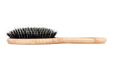 Carica l&#39;immagine nel visualizzatore di Gallery, Tek spazzola per capelli ovale grande in legno di frassino con setole...