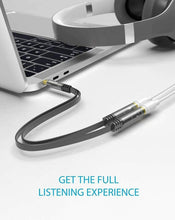 Carica l&#39;immagine nel visualizzatore di Gallery, Cavo Splitter Audio Stereo Cuffie Microfono attacco Jack 3.5 mm, adattatore 20cm