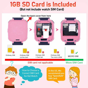 Smartwatch Telefono per Bambini con Lettore Musicale 1GB SD Card...