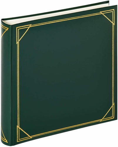 Album Fotografico Adesivo Grande, 100 Pagine, Copertina in pelle PVC Verde 30x30