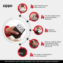 Carica l&#39;immagine nel visualizzatore di Gallery, Zippo originale scaldamani, Handwarmer da tasca in metallo, Fino a 6 ore