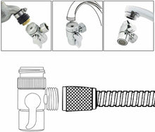 Carica l'immagine nel visualizzatore di Gallery, Deviatore per rubinetto cucina bagno doccia, Monocomando cromato, M22 x M24 lega