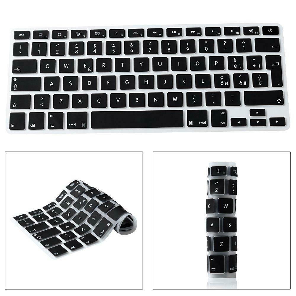 Italian Copritastiera Silicone Coperchio della Tastiera per MacBook PRO Nero