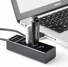 Carica l&#39;immagine nel visualizzatore di Gallery, Hub con 4 porte USB 3.0 super speed 5 GBps, Attacco USB e USB C, Lettore dati