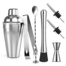 Carica l'immagine nel visualizzatore di Gallery, Samione Cocktail Shaker Set, 7 Pezzi Kit da Barman in Acciaio Inox...