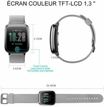 Carica l&#39;immagine nel visualizzatore di Gallery, LIFEBEE Smartwatch Orologio Fitness Uomo Donna con Grigio