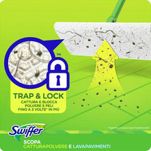 Carica l&#39;immagine nel visualizzatore di Gallery, Set completo di scopa cattura polvere Swiffer starter kit + 8 panni + 3 umidi