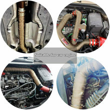 Carica l'immagine nel visualizzatore di Gallery, Nastro termico per scarico motocicletta, Benda da 15 m con fascette metalliche