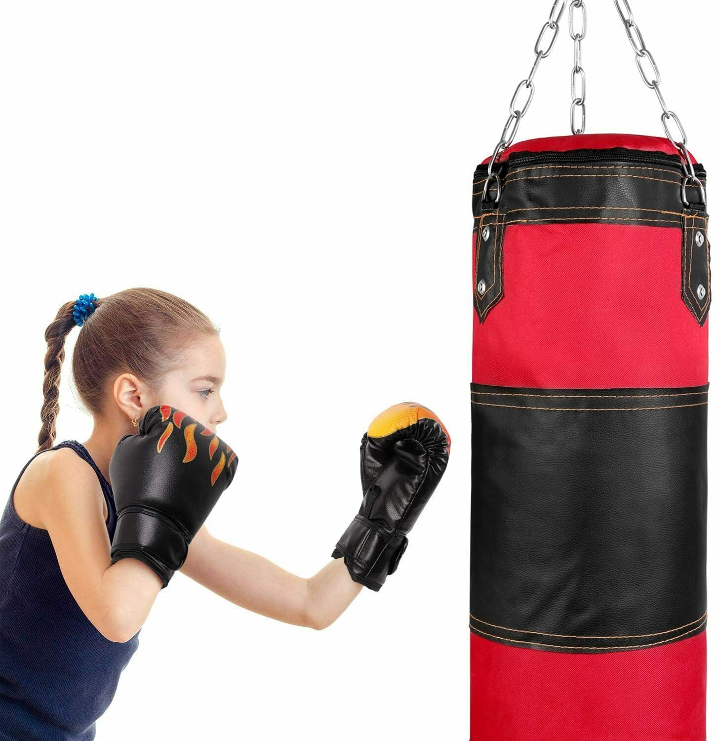 Set Allenamento Boxe Odoland - Sacco 100/120cm Con Guantoni E Accessori - Foto 9