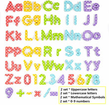 Carica l&#39;immagine nel visualizzatore di Gallery, 140 x Lettere a numeri per bambini magnetici, Magneti per frigo, Apprendimento
