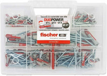 Carica l'immagine nel visualizzatore di Gallery, 80 x Tasselli con vite universali per muro, Misure da 5 6 8 mm, Fischer Duopower