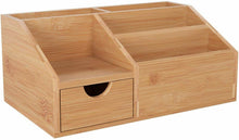Carica l'immagine nel visualizzatore di Gallery, HOMFA Organizzatore da Scrivania Porta Oggetti Organizer Tavolo in Legno...