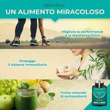 Carica l&#39;immagine nel visualizzatore di Gallery, Nutrimea Spirulina BIO | 540 Compresse Con Proteine Vegetali | Alga It