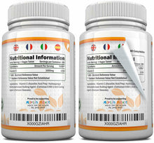 Carica l'immagine nel visualizzatore di Gallery, Vitamina C 1000 mg, 180 compresse (Fornitura Per 6 Mesi) Integratori alimentari