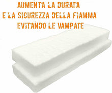 Carica l&#39;immagine nel visualizzatore di Gallery, 2 x Spugna per stufa e camini a bioetanolo etanolo, Lana di ceramica 30 X 10 cm