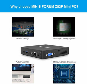 Mini PC Intel Atom X5-Z8350 4GB/64, 1000M/LAN 2.4/5.8G WiFi BT 4.1, HDMI & VGA