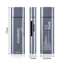 Carica l&#39;immagine nel visualizzatore di Gallery, KiWiBiRD Tipo C Lettore di Schede SD/Micro SD, Adattatore USB-C a USB 3.0...