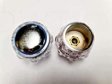 Carica l&#39;immagine nel visualizzatore di Gallery, 2 x Manopole per rubinetto da 1/2&quot;, Coppia acqua calda e fredda cromata ricambio