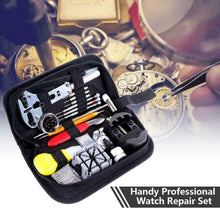Carica l'immagine nel visualizzatore di Gallery, Kit completo per riparazione orologi, Set con astuccio portatile per orologiai