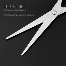 Carica l&#39;immagine nel visualizzatore di Gallery, Set di forbici per tagliare e sfoltire capelli in acciaio inox, Kit completo set